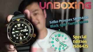 Unboxing SEIKO Prospex SRPD46K1 Black Gold Turtle |Special Edition | Diver Watch