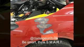 SMART repair to a SUBARU wing by DAMAGE UNDONE