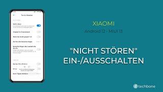 "Nicht stören" ein-/ausschalten - Xiaomi [Android 12 - MIUI 13]