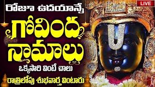 LIVE: ప్రతిరోజూ ఉదయం గోవింద నామాలు వింటే మధ్యాహ్నానికి శుభవార్త వింటారు| Venkateswara Govinda Namalu