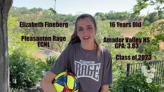 Elizabeth Fineberg Goalkeeper Highlight Video - Spring 2021