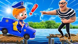 Baby Police Catch Thief  | Saving Little Baby  | NEW Funny Nursery Rhymes For Kids