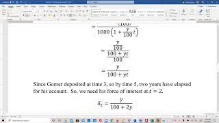 SOA CAS Actuarial FM Exam Prep Lesson 21: SOA Sample Question 112 Solution: Force of Interest