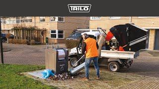 TRILO T1 Debris loader with a hopper