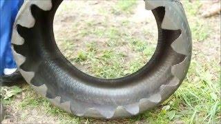 How to make a flower garden of tires