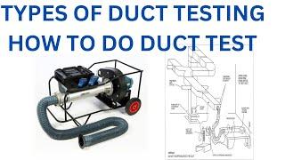 How to do duct test and what’s types of testing