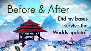 Before & After  - Base visits after the No Man's Sky universe reset Worlds Part 1 #nomanssky