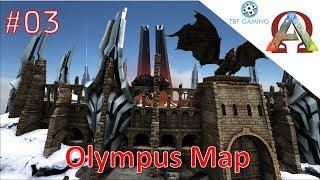 Olympus Map! E03 - Ark Survival Evolved - Search for the new base place across the map!