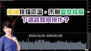 大盤黃燈狹幅震盪，尚未脫離盤整格局，下週該如何操作？▍台股大盤週報 12/30 ~ 1/ 03林恩如-飆股女王