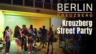 BERLIN Nightlife: CRAZY Kreuzberg Street Party | Berlin Walking 4K