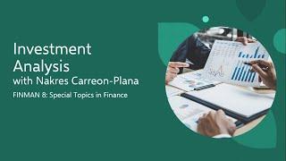 FINMAN 8: Investment Banking with Nash Carreon-Plana