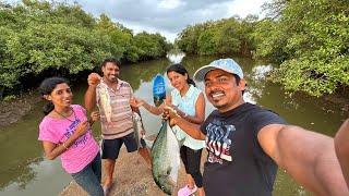 Jiju ke Manas Mein Fishing Kiya | Goan Traditional Manas Fishing | Goan Village Life |Goan Couple