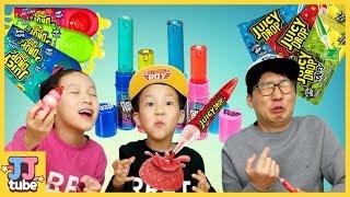 특이한 젤리 사탕 모두 먹어봤어요! 트롤리 젤리 쥬시 드랍 사탕 먹방 Trolli  gummi candy Juicy drop  [제이제이 튜브-JJ tube]