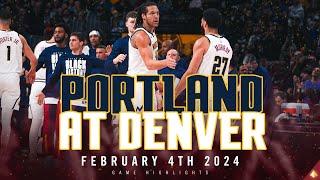 Denver Nuggets vs. Portland Trail Blazers Full Game Highlights 