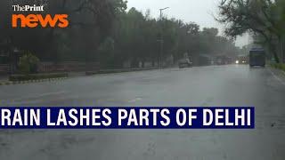 Rain lashes parts of Delhi causing water logging in many areas