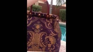 Carpet Bags - Victorian Traveler Small Bella Donna and Blue Danube