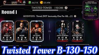 Twisted Tower Boss Battle 130 & 150 Fight + Reward MK Mobile 2024