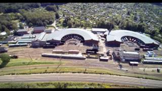 Sächsisches Bahnbetriebswerk Chemnitz-Hilbersdorf aus der Luft