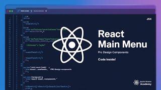 Main Menu Design Components in React | Build Responsive Navigation Menus Step-by-Step | Part - 28