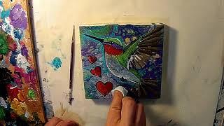 Hummingbird Mixed Media