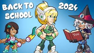 BACK to SCHOOL 2024! Cheer Captain Brynn NEW SKIN + ALL SKINS • Brawlhalla 1v1 Gameplay