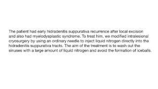 A Man With Hidradenitis Suppurativa, Hurley Stage III, and Myelodysplastic Syndrome