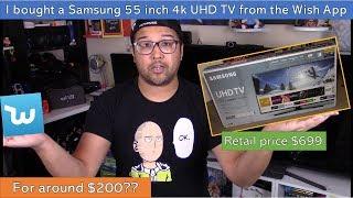 Bought a Samsung 4k UHD TV from Wish (Best Price 4K TV)