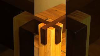 The INCREDIBLE Castle Joint #woodworking #asmr #shorts