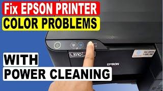 How to fix the Epson L3250 colour printing problem | ink problem on Epson L3250, L3210, L3150, etc.