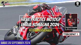 Hasil Motogp Hari ini~Hasil Latihan Bebas Gp Emilia Romagna 2024~PR Gp Emilia Romagna 2024