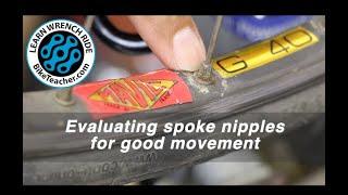 "How to Check if Spoke Nipples Are Frozen | Essential Wheel Truing Tips"