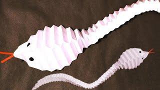 Paper snake full tutorial/ paper snake craft@5MinuteCraftsYouTube