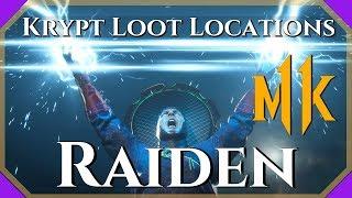MK11 Krypt Raiden Loot Locations - Guaranteed for Raiden!