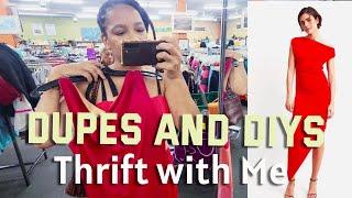 COME THRIFT WITH ME | BERMUDA JEANS DIY AND CELIA B DUPE | Styling Thrift Haul | Model Image