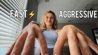 ASMR FAST & AGGRESSIVE TABLE TAPPING/SCRATCHING BEHIND THE CAMERA+