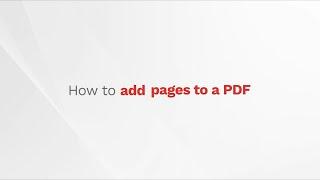 How to add pages to a pdf using PDF Pro