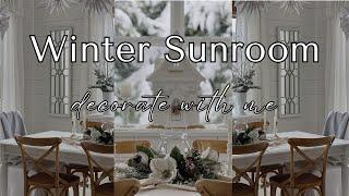 *NEW* COZY SUNROOM REFRESH | WINTER DECOR IDEAS 2025 | DECORATE WITH ME