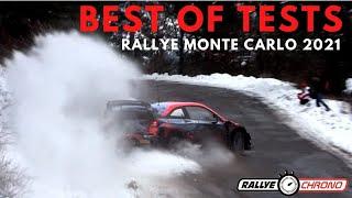 Best of Tests Rallye Monte Carlo 2021 - Full Snow, flat out & Mistakes - RallyeChrono