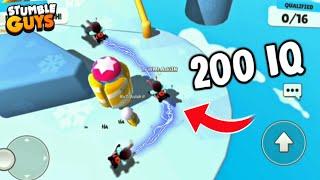 200 IQ Trick in Icy Heights | Stumble Guys Compilation