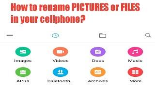 How to rename files or picture using cellphone? Rename special character.