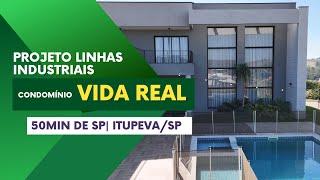 Conheça esta Casa com Projeto de Linhas Industriais no Condomínio Fechado Vida Real Em Itupeva - SP