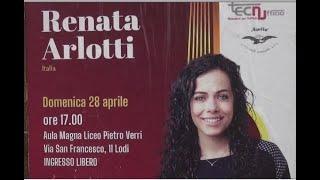 RENATA ARLOTTI NELL'AULA MAGNA DEL VERRI