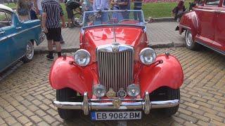 MG Cabrio Red Car Exterior and Interior