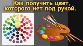 How to get a paint color that is not at hand. Colors and their combinations.