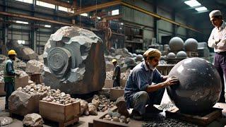 Extremely Process of Modern Stone Fod,Ball Manufacturing In The Factory Amazingly Genius Mechanic