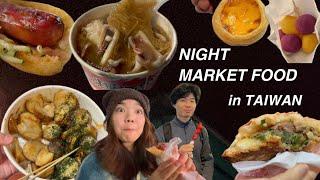 Shilin night market eats!! (everything we ate at a Taiwanese night market vlog)