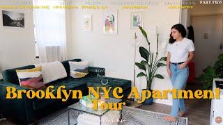 APARTMENT TOUR SERIES-  One bedroom Brooklyn Apartment Tour (Boho Living Room, colorful home decor)2