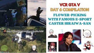 【VCR GTA】Kuzuha's day 6: Flower-picking with the famous e-sport caster Hiraiwa Kousuke - ENG SUB