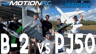 Racing the Freewing B-2 & PJ50 with @CleetusM | Motion RC