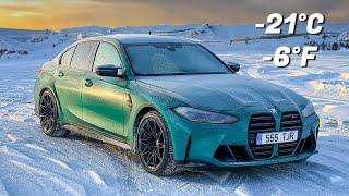 BMW M3 Competition Cold Start in Extreme -21°C / -6°F Weather